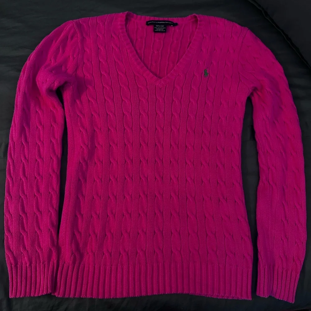 Ralph Lauren Sport 100% Cotton Cable Knit Sweater - Picture 13 of 13